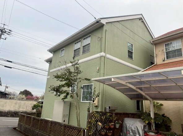 画像：屋根壁塗装工事（営業担当：吉水）